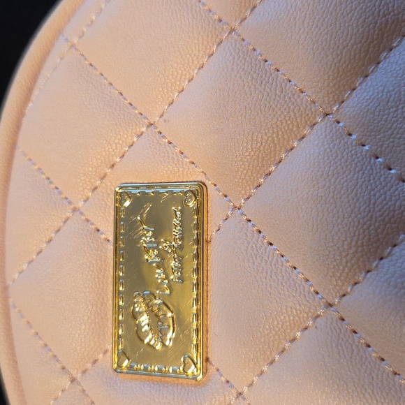 Betsey Johnson Rare Pink Quilted Backpack with Butterfly Wings! - Picture 2 of 8